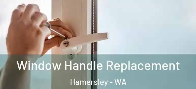  Window Handle Replacement Hamersley - WA