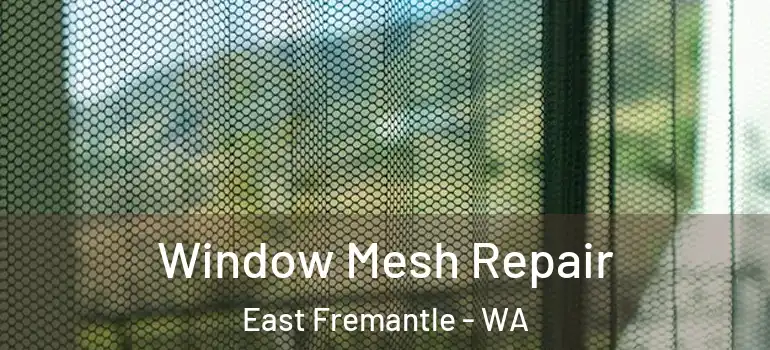 Window Mesh Repair East Fremantle - WA