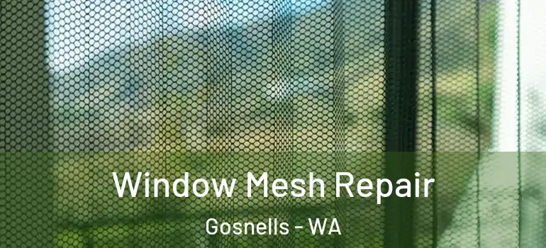  Window Mesh Repair Gosnells - WA