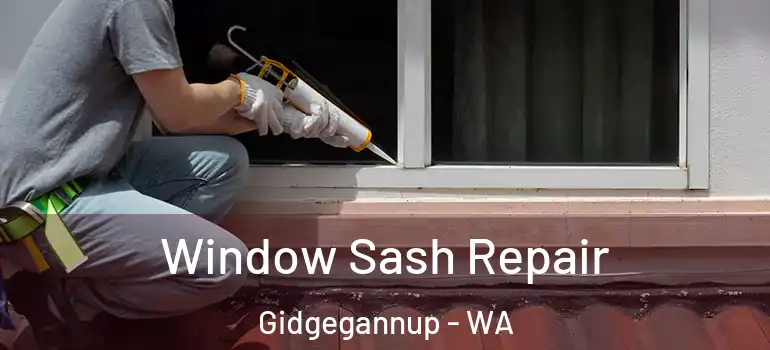 Window Sash Repair Gidgegannup - WA
