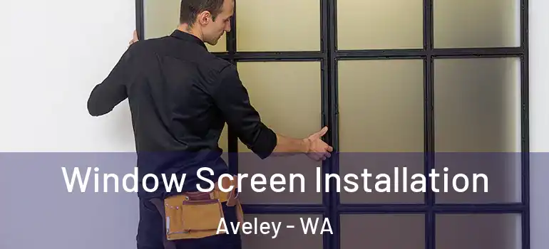  Window Screen Installation Aveley - WA