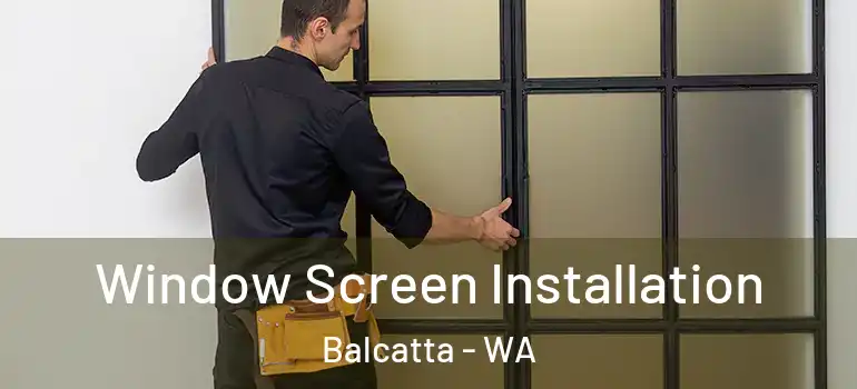  Window Screen Installation Balcatta - WA