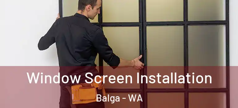 Window Screen Installation Balga - WA