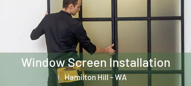  Window Screen Installation Hamilton Hill - WA