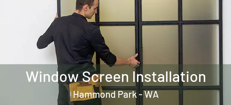  Window Screen Installation Hammond Park - WA