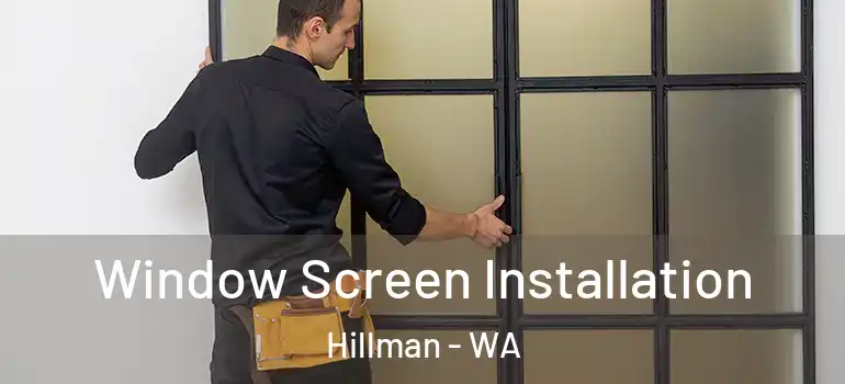 Window Screen Installation Hillman - WA
