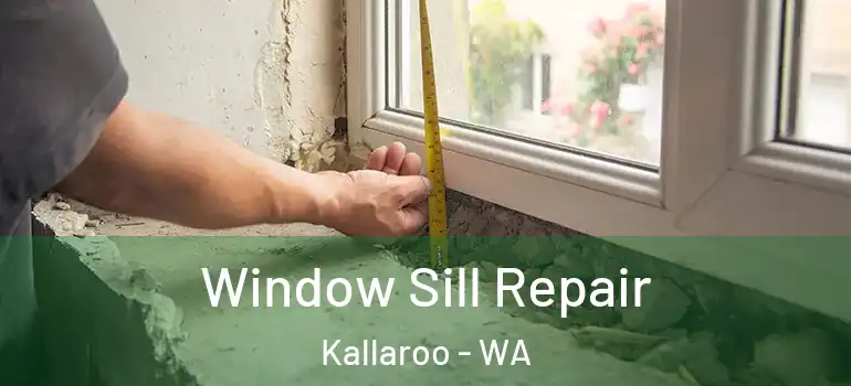  Window Sill Repair Kallaroo - WA