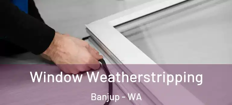  Window Weatherstripping Banjup - WA