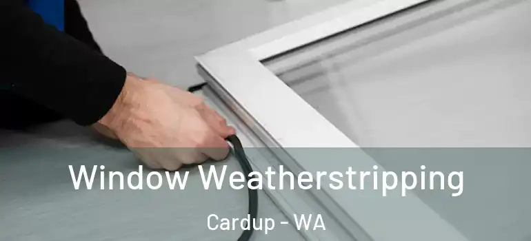 Window Weatherstripping Cardup - WA