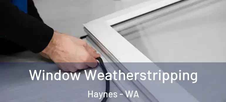  Window Weatherstripping Haynes - WA