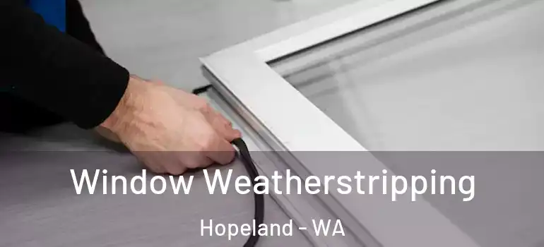  Window Weatherstripping Hopeland - WA